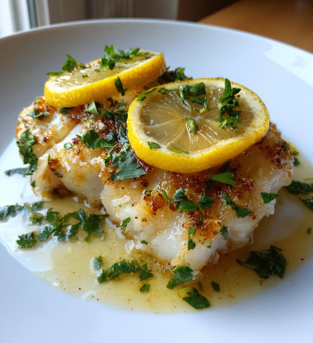 ovnbagt sej med citron og persille, let fiskemiddag - detail 1