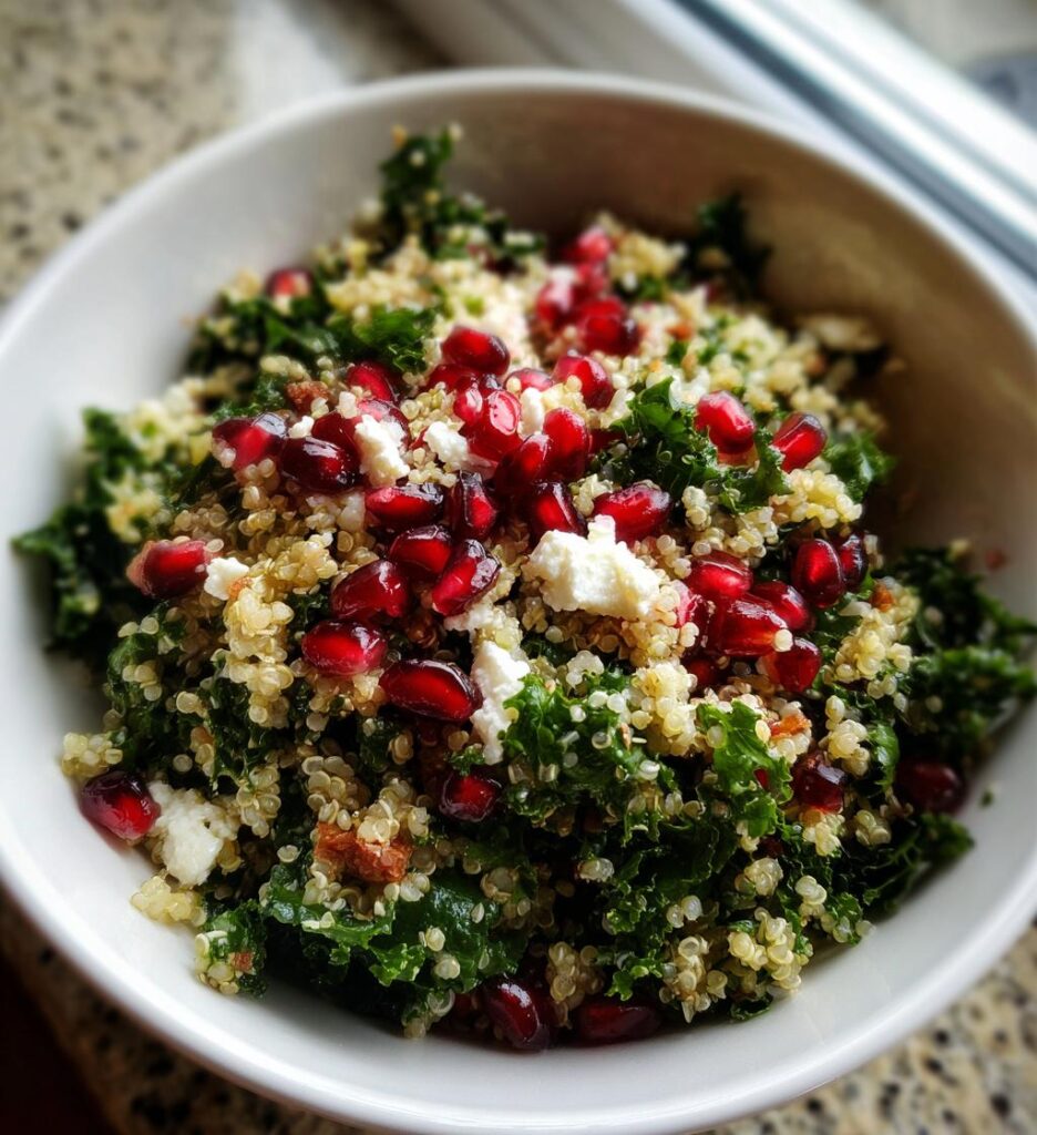 quinoa- og grønkålssalat