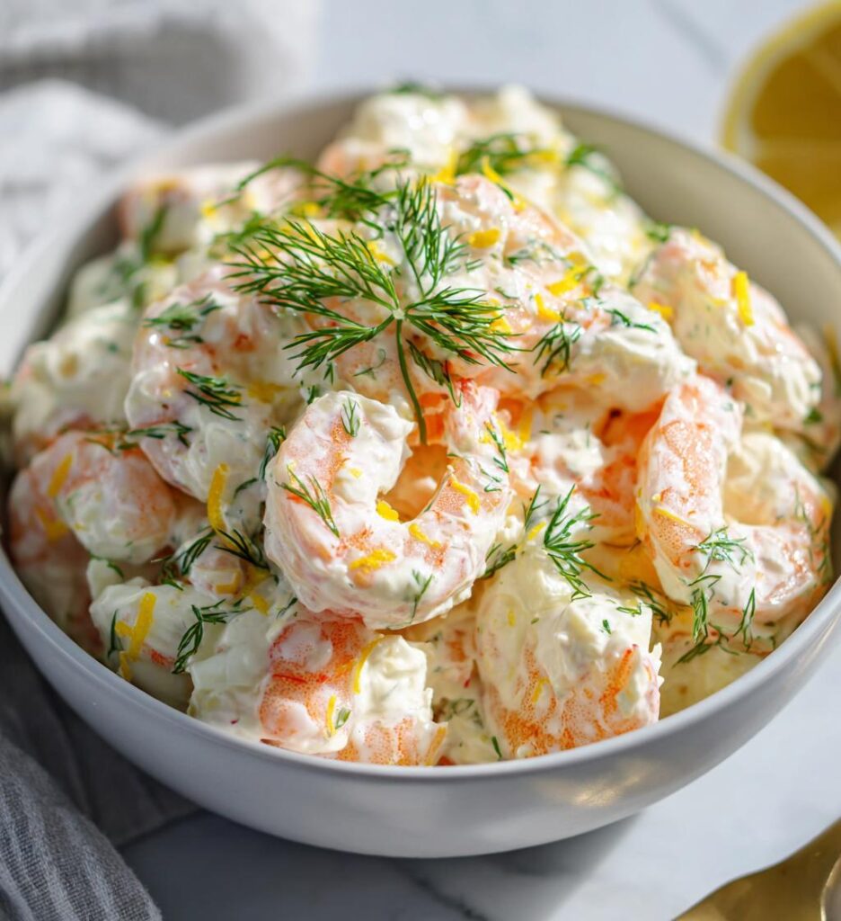 rejesalat med citron og dild, frisk sommerret