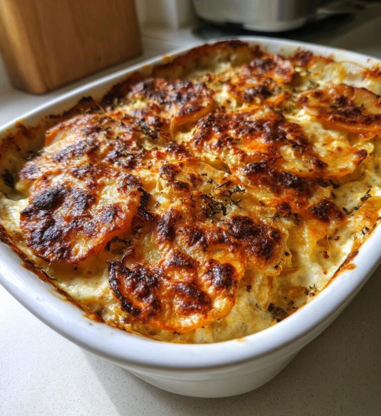 rodfrugter gratineret med fløde