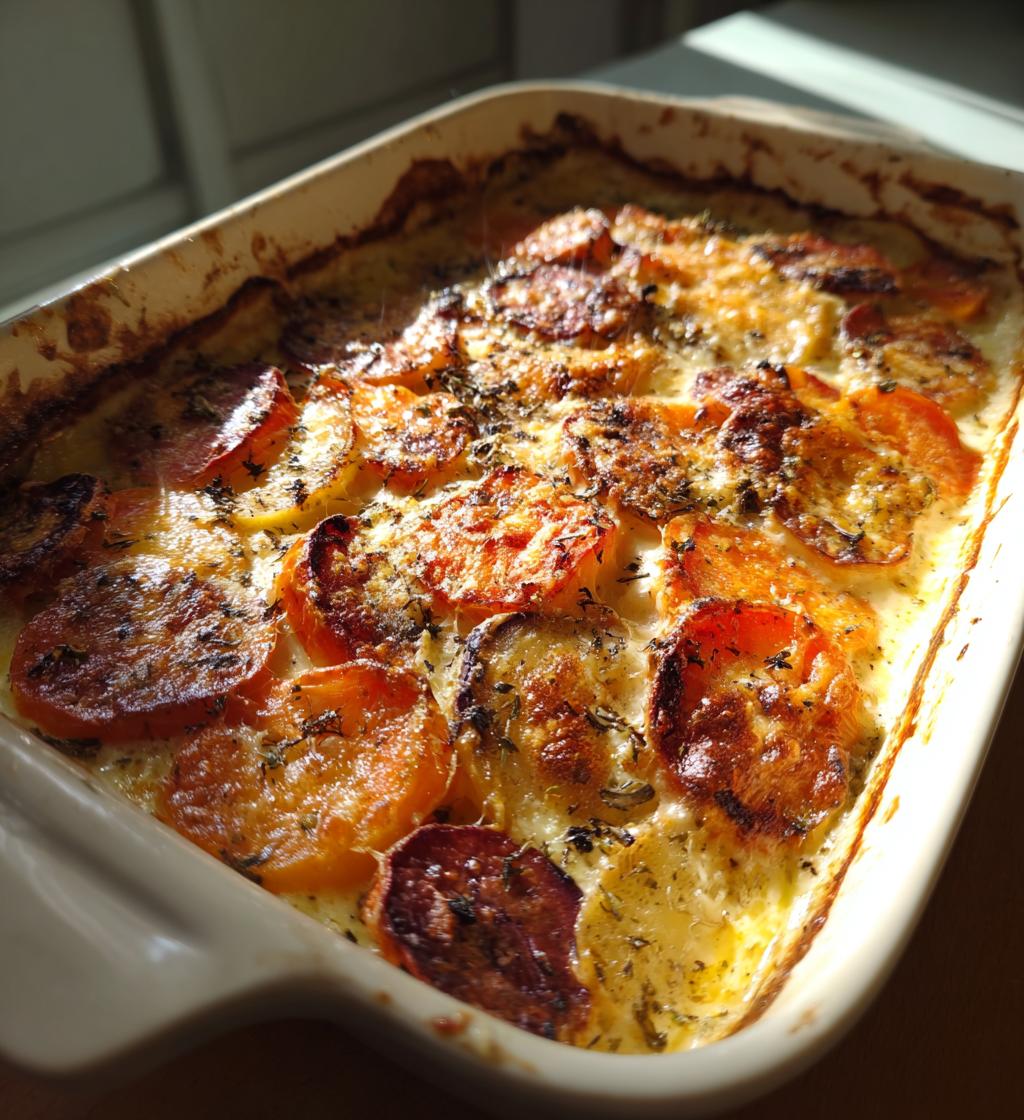 rodfrugter gratineret med parmesan - detail 1