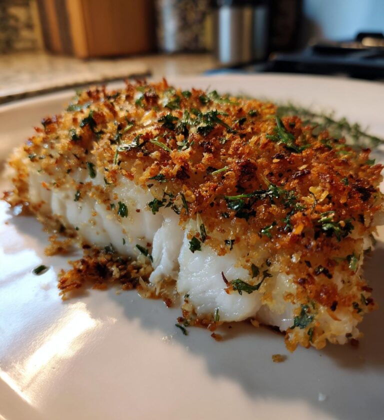sejfilet med sprød urtecrumble