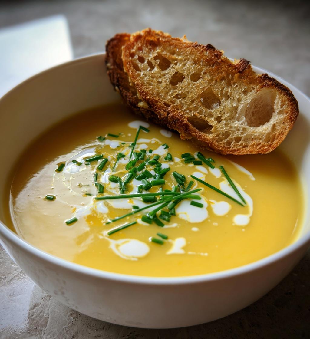 cremet kartoffelsuppe med porrer