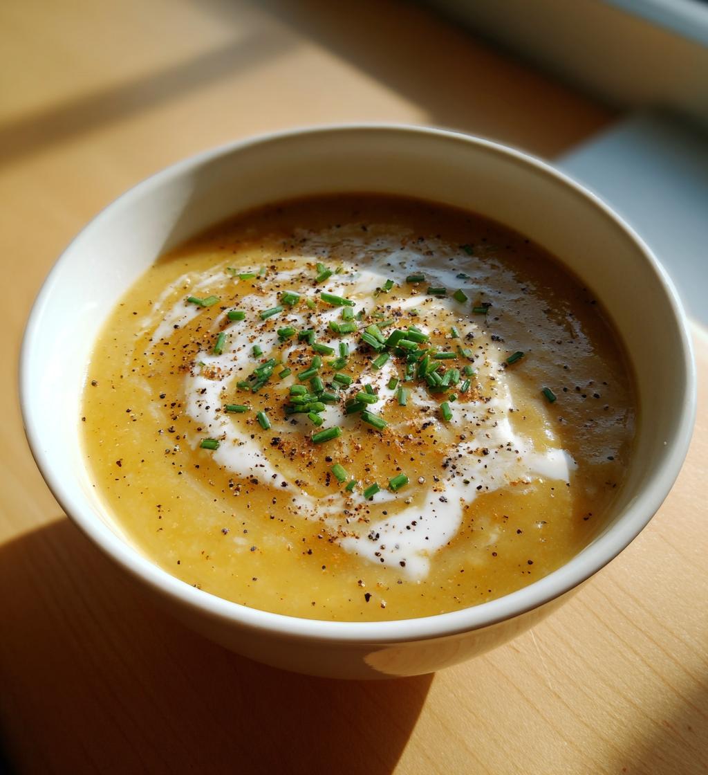 cremet porre- og kartoffelsuppe - detail 1