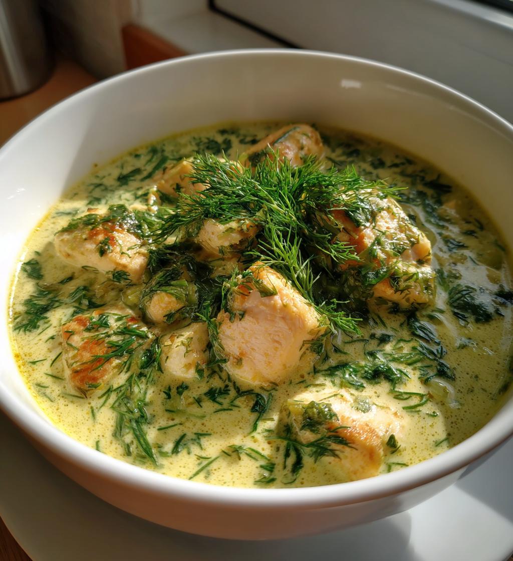 fiskesuppe med fløde og dild - detail 1