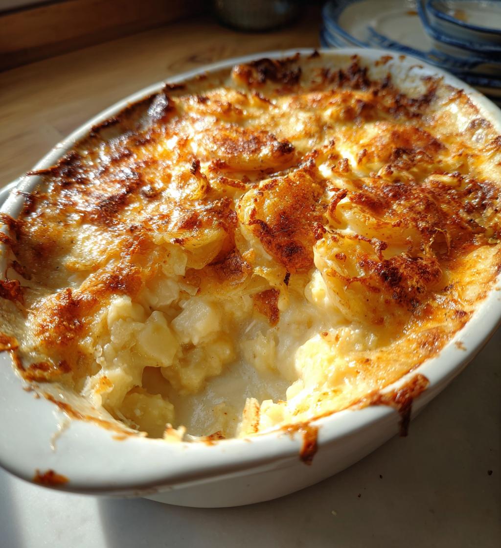 gratineret jordskokmos med parmesan - detail 1