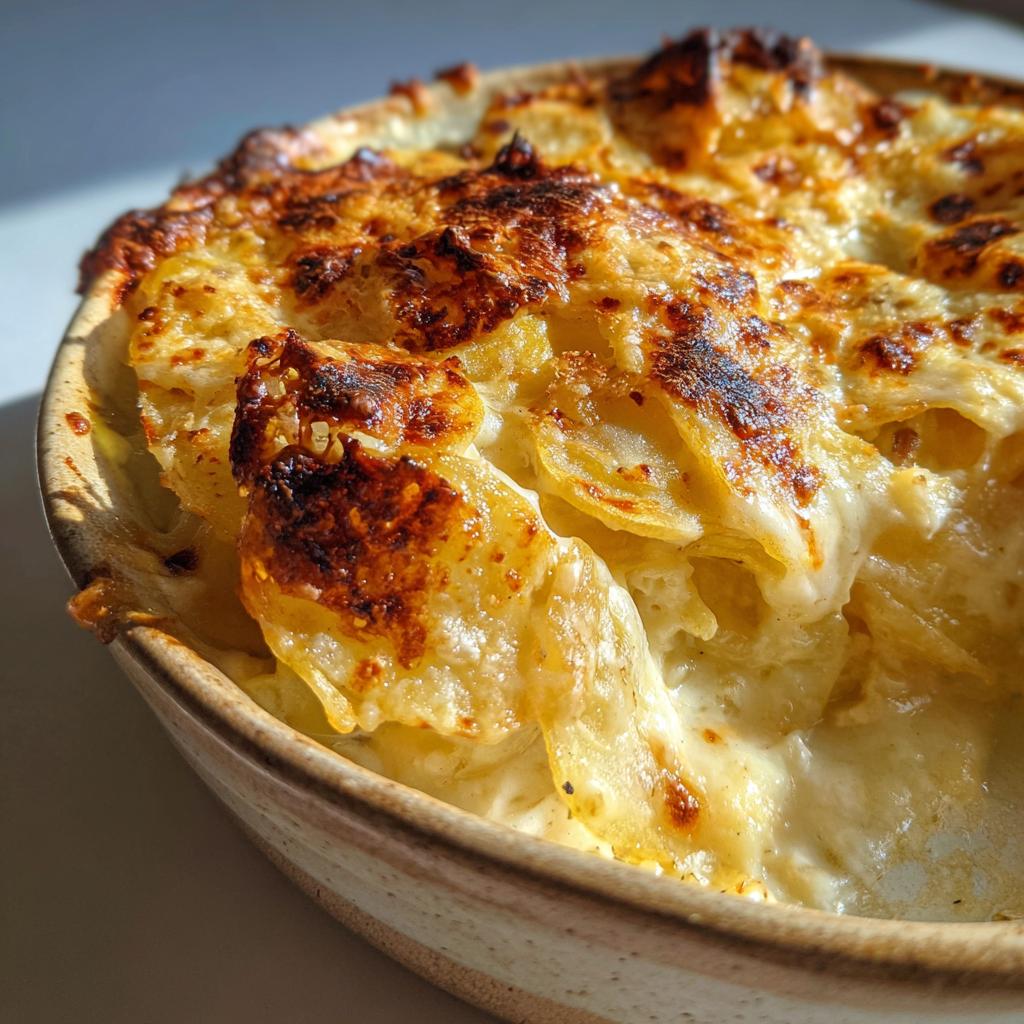gratineret squash med fløde og ost - detail 1
