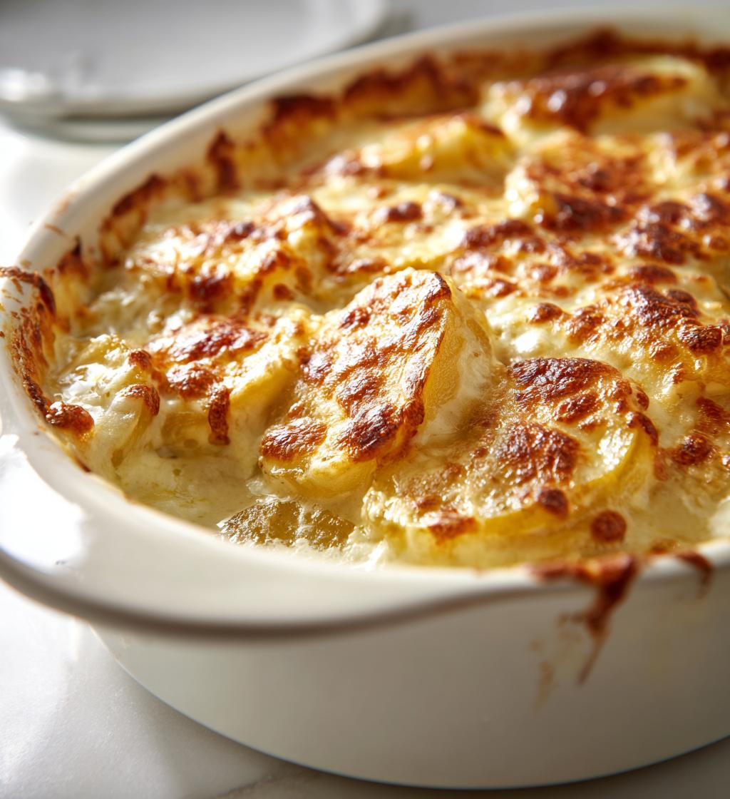 gratineret squash med fløde og ost