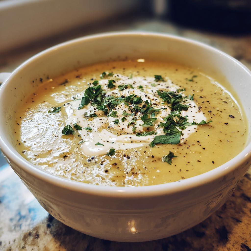 kartoffelsuppe med fløde og peber - detail 1