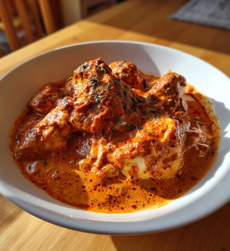 kylling i cremet tomatsauce